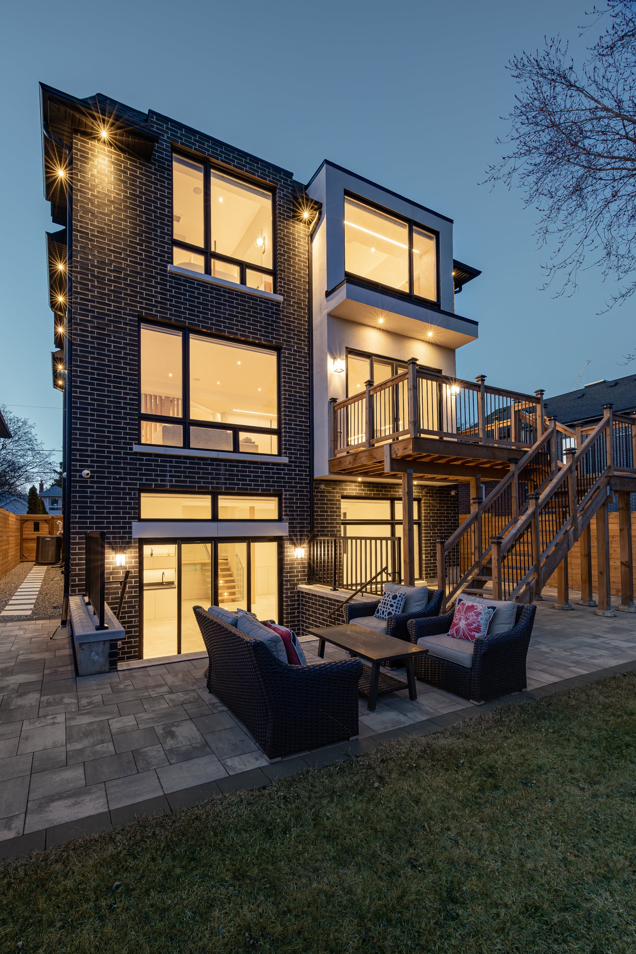 Poyntz Avenue, twilight rear with patio